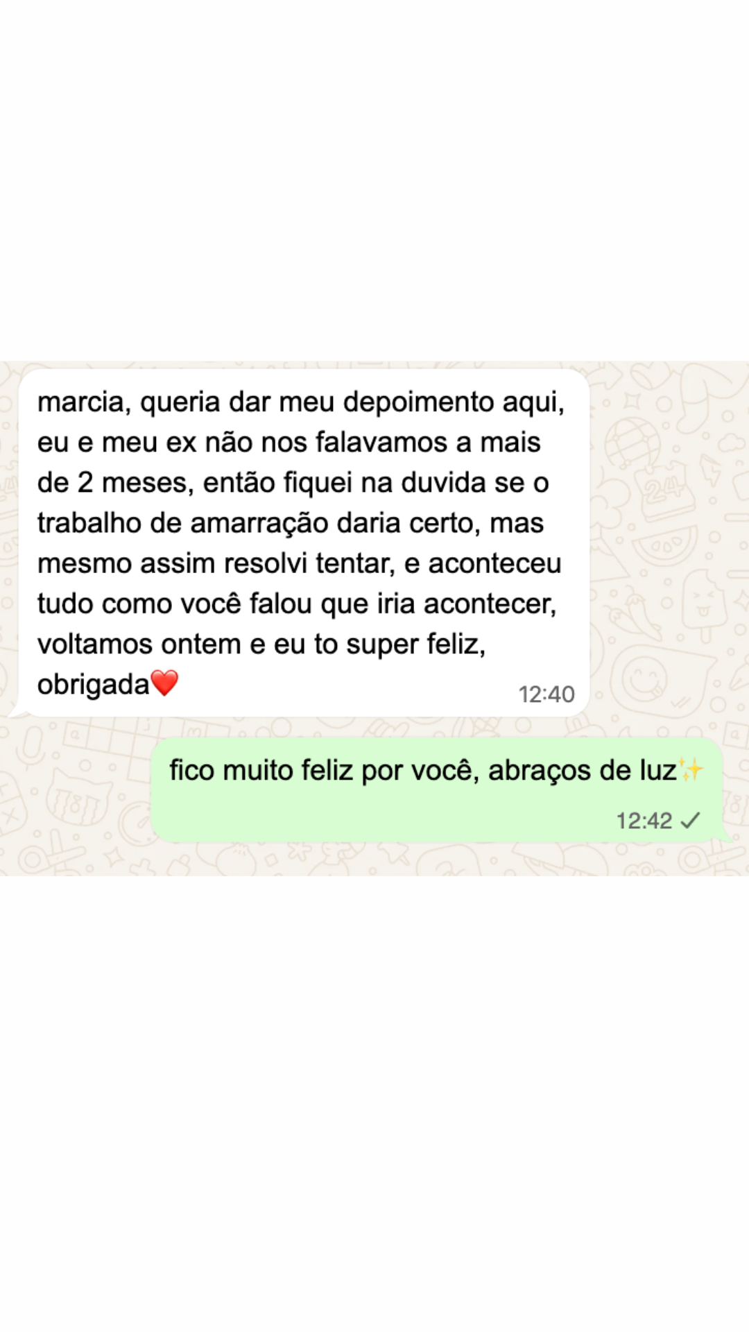 Depoimento de cliente 1